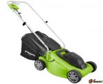Газонокосилка электрическая Greenworks GLM1232, 1200 Вт, 33 см