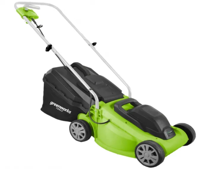 Газонокосилка электрическая Greenworks GLM1232, 1200 Вт, 33 см — изображение 2
