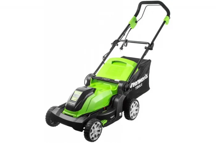 Газонокосилка электрическая Greenworks GLM1241, 1200 Вт, 41 см — изображение 2