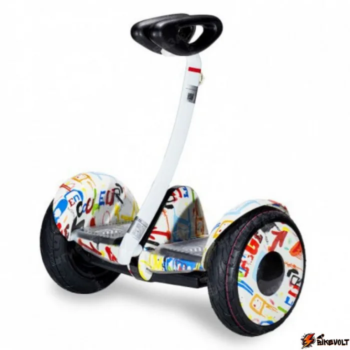 giroskuter-mini-sigvej-mini-robot-36v-graffiti-belyj-0 Гироскутер мини-сигвей Smart Balance Mini Robot 36V Граффити Белый — изображение 1