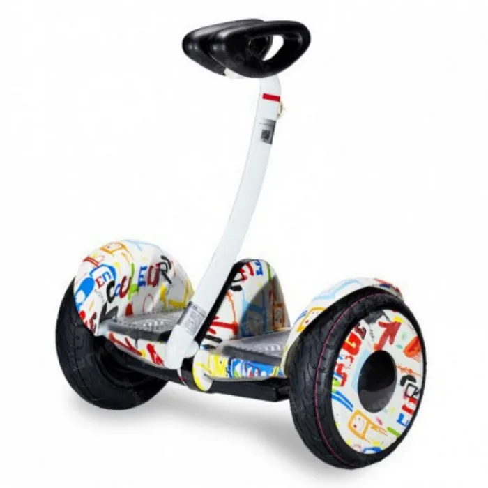 giroskuter-mini-sigvej-mini-robot-36v-graffiti-belyj-1 Гироскутер мини-сигвей Smart Balance Mini Robot 36V Граффити Белый — изображение 2