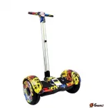 Гироскутер с ручкой Smart Balance A8 Граффити Желтый