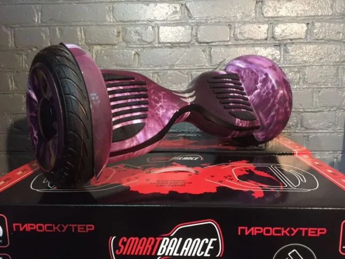 Гироскутер Smart Balance SUV 10.5 Premium Фиолетовый Космос Музыка Самобалансировка original — изображение 3