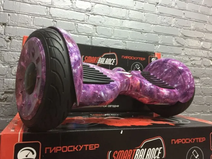 Гироскутер Smart Balance SUV 10.5 Premium Фиолетовый Космос Музыка Самобалансировка original — изображение 8