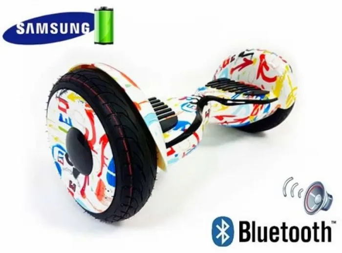 Гироскутер Smart Balance SUV NEW 10.5 Граффити белый Самобаланc Музыка original — изображение 8