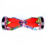 Гироскутер Smart Transformer LED 8 Граффити Красный Фэшн Самобаланс Музыка original — изображение 3