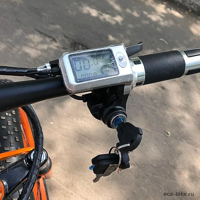 Электровелосипед фэтбайк RX 500W оранжевый и чёрный цвет — изображение 5