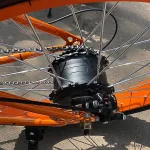 Электровелосипед фэтбайк RX 500W оранжевый и чёрный цвет — изображение 7