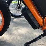 Электровелосипед фэтбайк RX 500W оранжевый и чёрный цвет — изображение 8