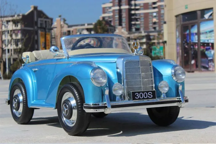 Электромобиль Mercedes Benz E-toro Classic голубой license — изображение 2