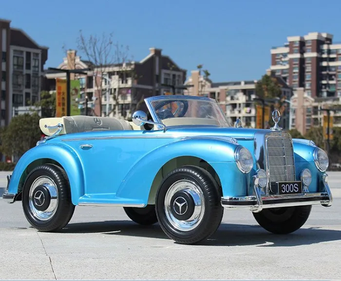 Электромобиль Mercedes Benz E-toro Classic голубой license — изображение 3