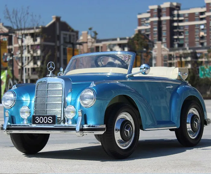 Электромобиль Mercedes Benz E-toro Classic голубой license — изображение 8