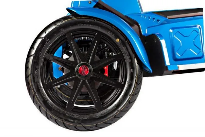 Электроскутер Doohan iTank EV3 Pro Blue 3000W 2 Аккумулятора 60V26Ah+Кофры+Чехол+Перчатки — изображение 3