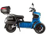 Электроскутер Doohan iTank EV3 Pro Blue 3000W 2 Аккумулятора 60V26Ah+Кофры+Чехол+Перчатки — изображение 6