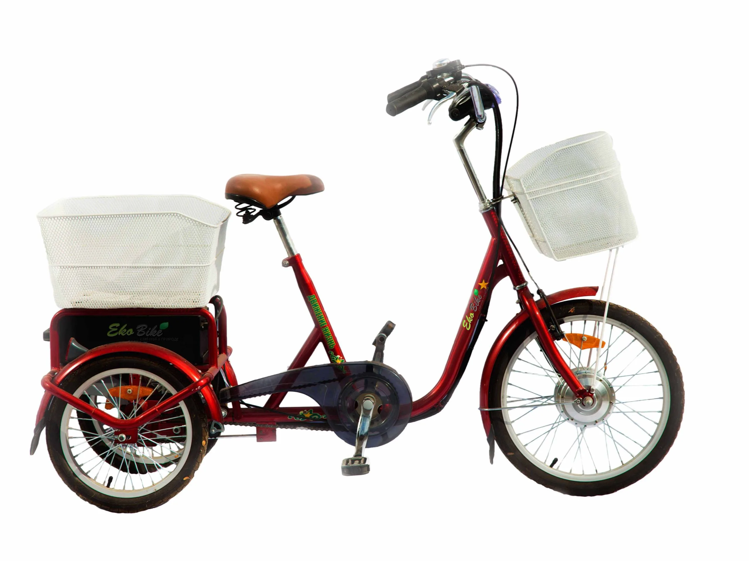 Электротрицикл bikevolt Dacha(Fazenda) 250 красный