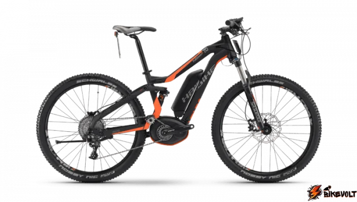 Электровелосипед Haibike Хduro FullSeven S 7.0 Черный с Оранжевым original 2018 — изображение 1