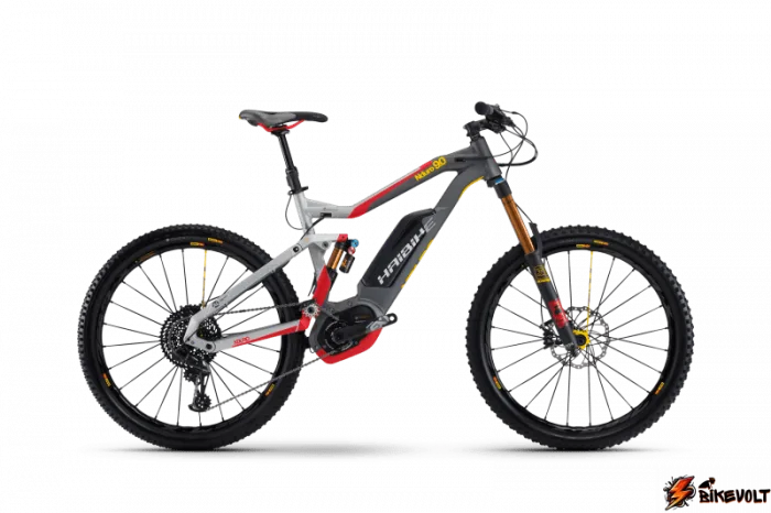 Электровелосипед Haibike Хduro Nduro 9.0 Серый с Красным original 2017 — изображение 2