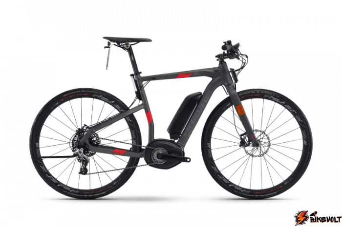 Электровелосипед Haibike Хduro Urban S 5.0 500Wh 11s Rival Серый с Красным original 2018 — изображение 1