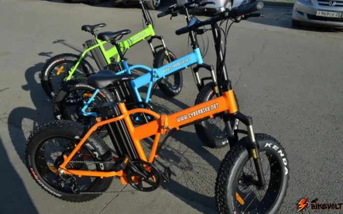 Электровелосипед складной CyberBike (USA) 350W 36v Зеленый — изображение 3