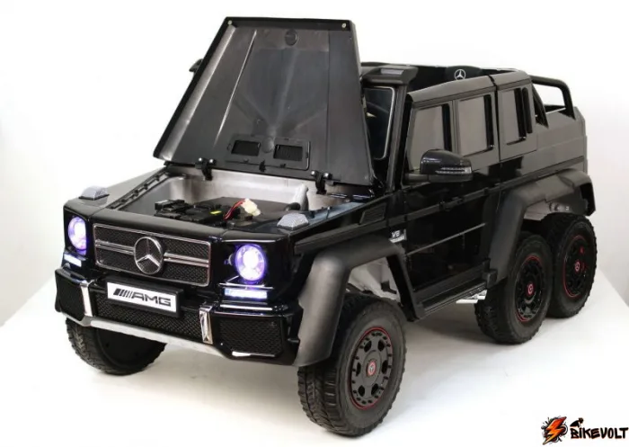 Детский электромобиль Mercedes-Benz G63 AMG (6*6)- Пикап с 2 багажниками — изображение 6