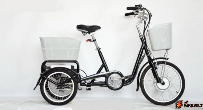 omnibike-350-36v-siniy-0 Электровелосипед трехколесный Omnibike 350 36V Омнибайк темно-синий — изображение 1