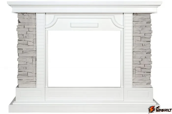 portal-dlya-elektrokamina-avignon-0 Портал для электрокамина Avignon Белый / Сланец серый — изображение 1