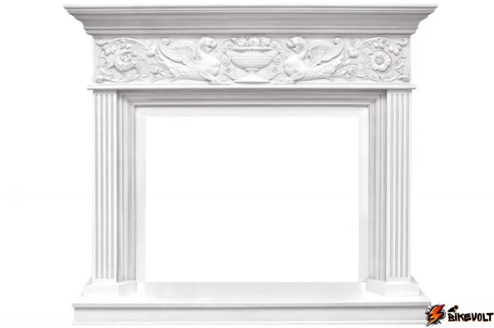 portal-dlya-elektrokamina-palace-0 Портал для электрокамина Palace Белый с серебром — изображение 1