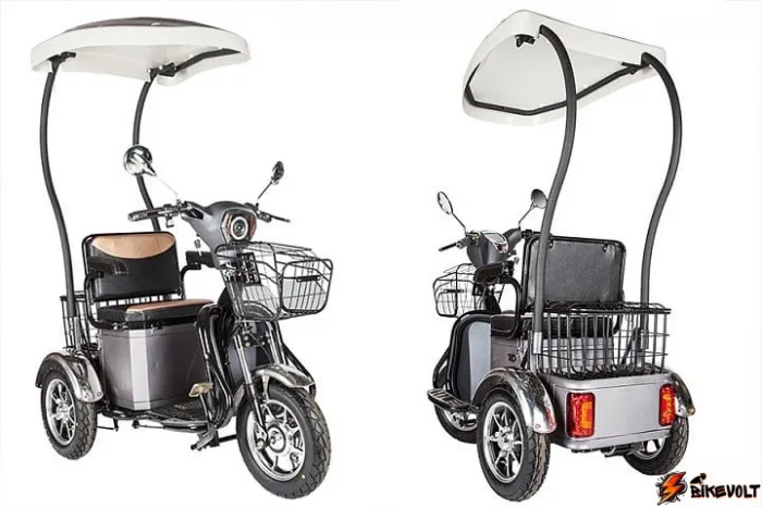 Электротрицикл Rutrike S1 V2 с крышей — изображение 3