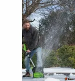 Снегоуборщик аккумуляторный G-MAX 40V GREENWORKS GD40SSK4 — изображение 4