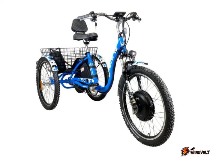 Электровелосипед трехколесный Horza Stels Trike 24 2000W 48V/30Ah полный привод — изображение 2