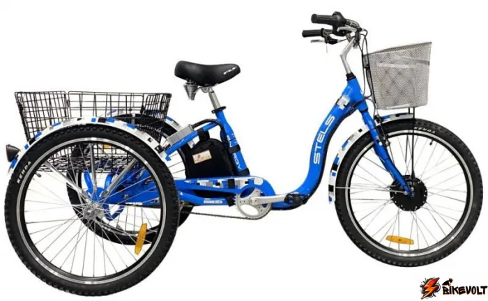 trehkolesnyj-elektrovelosiped-horza-stels-trike-26-t1-350w-36v9ah-3 Электровелосипед трехколесный Horza Stels Trike 24-T2 350W 36V/9,6Ah — изображение 4