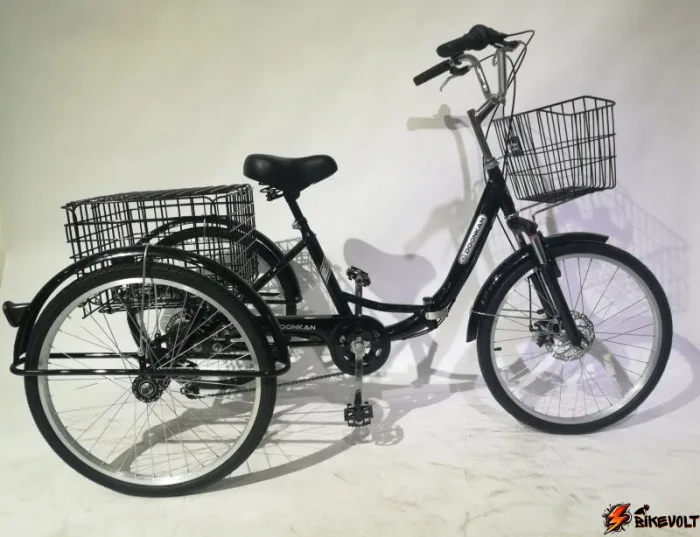 Электровелосипед трехколесный для взрослых складной Трицикл Etoro Tricyclo дюймов колеса — изображение 4