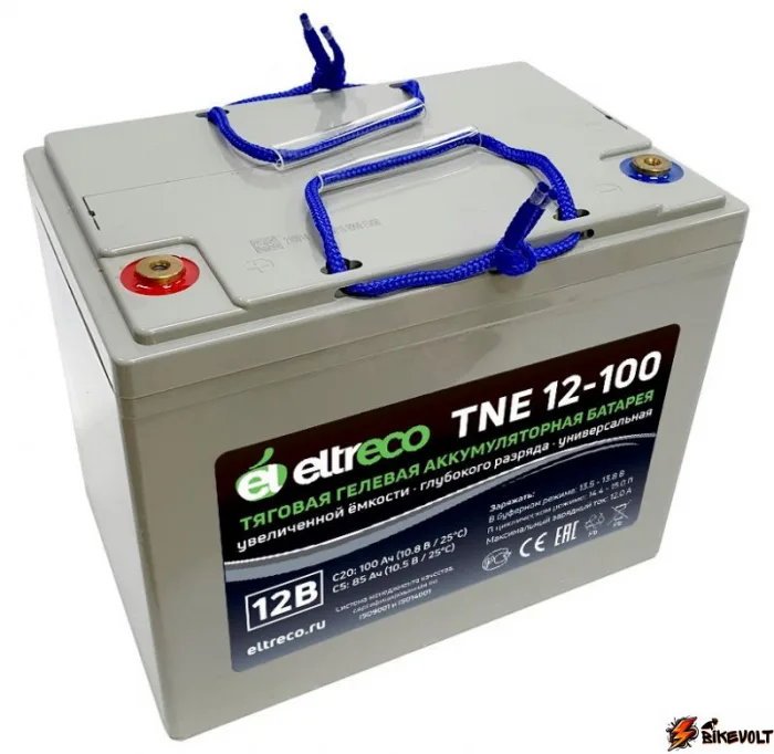 tyagovyj-akkumulyator-eltreco-tne12-100-12v80ah-c3-0 Тяговый аккумулятор Eltreco TNE12-100 (12V80A/H C3) — изображение 1