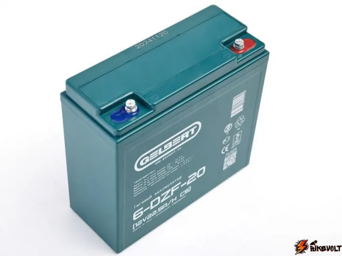 Тяговый аккумулятор Gelbert 6-DZF-20 (12V22.5A/H C5) — изображение 2