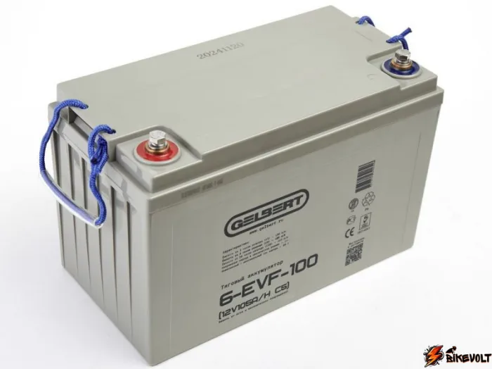 Тяговый аккумулятор Gelbert 6-EVF-100 (12V105A/H C5) — изображение 2