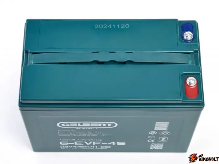 Тяговый аккумулятор Gelbert 6-EVF-45 (12V47.5A/H C5) — изображение 2