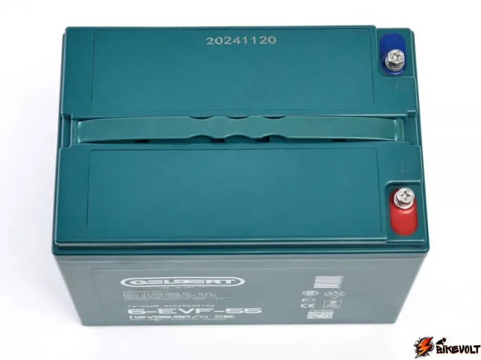 Тяговый аккумулятор Gelbert 6-EVF-55 (12V58.5A/H C5) — изображение 2