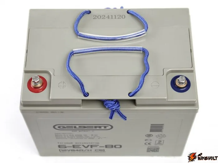 Тяговый аккумулятор Gelbert 6-EVF-80 (12V84A/H C5) — изображение 3