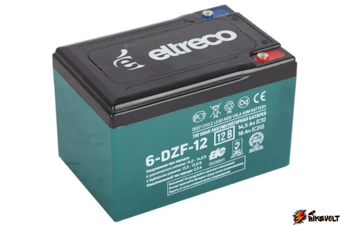 tyagovyj-gelevyj-akkumulyator-rutrike-6-dzf-12-12v13ah-c3-2 Тяговый гелевый аккумулятор RuTrike 6-DZF-12 (12V13A/H C3) — изображение 3