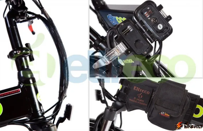 Электровелосипед eltreco patrol кардан 26 disk matt black — изображение 7