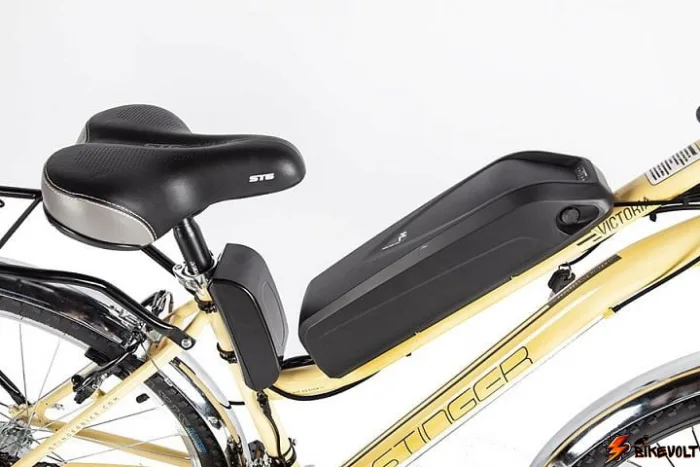 Электровелосипед Stinger Victoria 26 (17", бежевый) 36V 250W — изображение 5