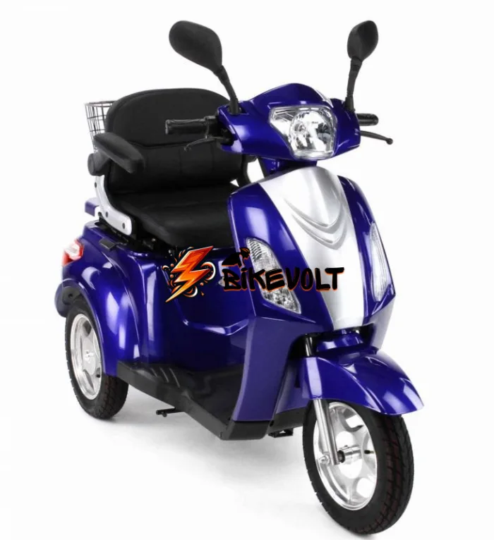 volteco-trike-blue-electrotricikl-0 Электроскутер Volteco Trike 1000W Blue синий — изображение 1