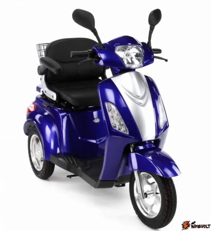 Электроскутер Volteco Trike 1000W  Blue синий — изображение 4