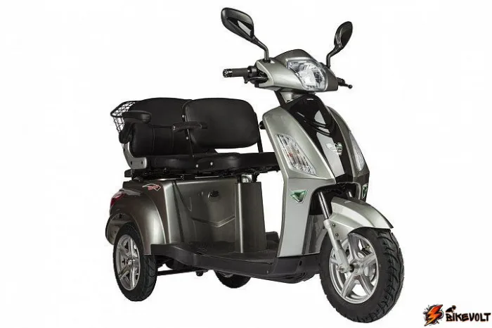 Электроскутер VOLTECO TRIKE L NEW 1000W 60V/20A двухместный — изображение 3